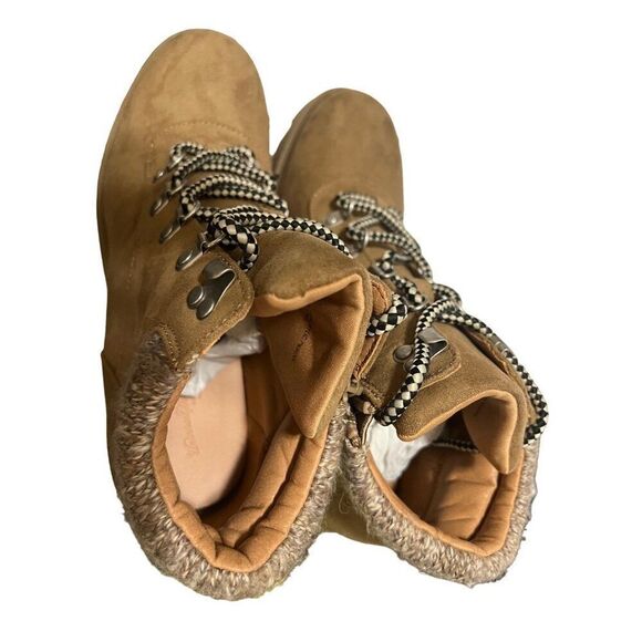 Universal Thread Tan Platform‎ Boots NWOT Size 9.5 - Picture 7 of 8